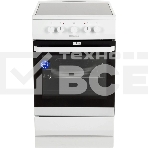 Плита электрическая Hansa FCCW54000 белый, конфорок 4 шт, духовка 68 л, 50 см x 85 см x 60 см, фото 1