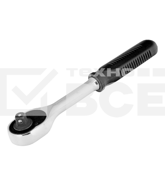 Ключ-трещотка Сибртех 3/8', 45 зубьев, с быстрым сбросом, CrV, хром