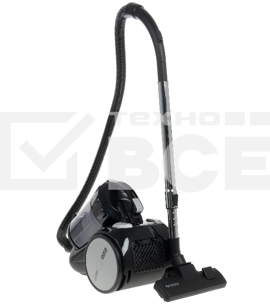 Пылесос Centek CT-2524 черный/серый, 420/2300 Вт, уборка сухая, пылесборник контейнер 2 л