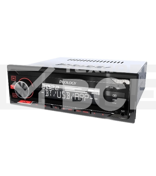 Автомагнитола Prology GT-200, 1 DIN, Bluetooth, USB Type-A, AUX, пульт ДУ