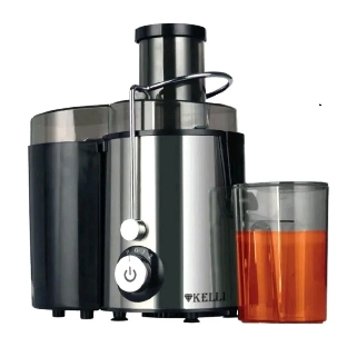 Соковыжималка Kelli KL-5090 серебристый, центробежная, 700 Вт, 600 мл, механическое