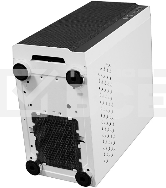 Компьютерный корпус Ginzzu GL 185 White боковая дверца закаленное стекло на петлях на магнитах