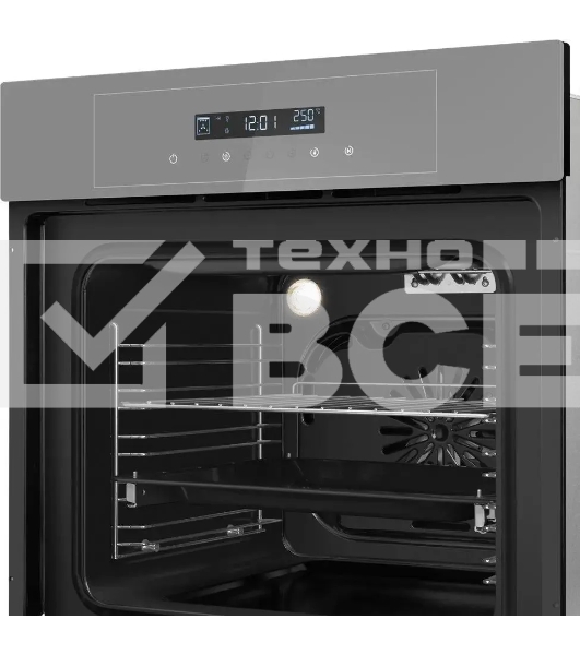 Встраиваемый духовой шкаф электрический Maunfeld AEOD6063G2 серый