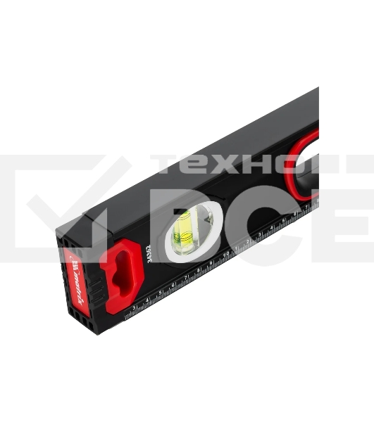 Уровень алюминиевый Matrix, усиленный, фрезерованный, 3 глазка, 2 комп. рукоятки, 800 мм