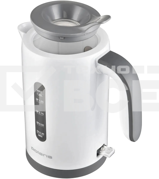 Чайник электрический Polaris PWK 1220C Water Way Pro 1.2л. 2200Вт белый корпус: пластик (PWK 1220C)