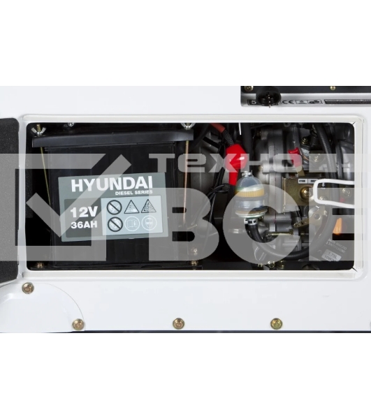 Электрогенератор дизельный Hyundai DHY 8500SE-T, 7.2 кВт, 72 дБ, 169 кг