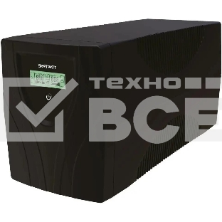Источник бесперебойного питания Smartwatt UNI PRO LCD 2000 1400Вт 2000ВА черный