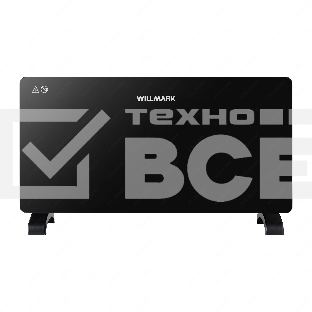 Конвектор Willmark WCH-2000GB (стекл.панель, 2000Вт, 2 реж., термостат, черный)