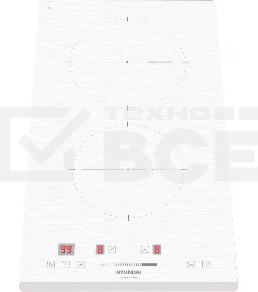 Индукционная варочная панель Hyundai HHI 3752 WG, белый