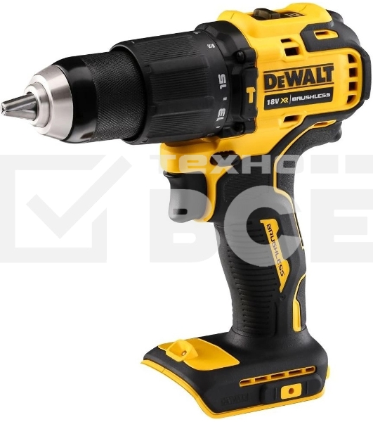 Дрель-шуруповерт DeWalt DCD709D2T, Аккумуляторная, 18В, 2 АКБ, Кейс
