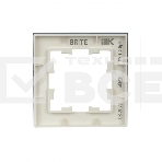Рамка 1 -местная IEK BRITE РУ-1-2-БрБ стекло белый, фото2