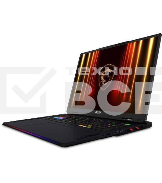 Ноутбук MSI Raider HX AI A2XWIG-204RU черный Core Ultra 9 285HX 64Gb SSD4Tb NVIDIA GeForce RTX5080 16Gb 18