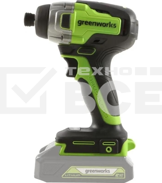 Винтоверт ударный аккумуляторный GreenWorks GD24ID3, 24V, бесщеточный, без АКБ и ЗУ (3802807)