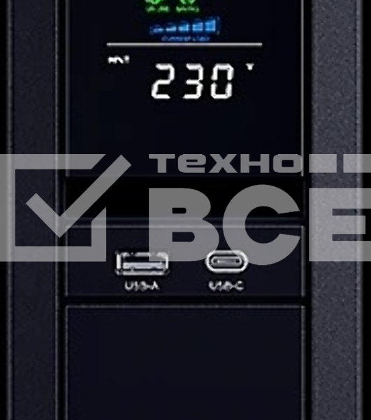 Источник бесперебойного питания Cyberpower CP1350EPFCLCD Line-Interactive 1350VA/810W USB/RS-232/RJ11/45 (6 EURO)