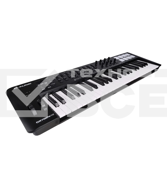 Клавиатура MIDI [OXYGEN49MKV] M-audio [Oxygen 49 MKV] 49 клавиш, LCD дисплей, 8 энкодеров, 8 пэдов, 9 фейдеров, 12 кнопок управления, колеса высоты тона и модуляции, smart control, auto-mapping, встроенный арпеджиатор, 1/4
