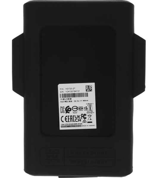 Внешний HDD ADATA HD720, 2Tb 2,5', USB 3.1, прорезиненный, черный