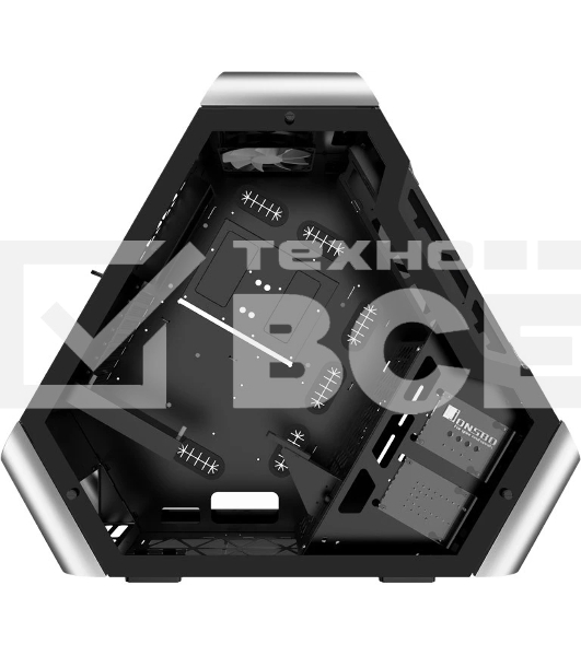 Компьютерный корпус JONSBO TR03-G Silver без БП, боковая панель из закаленного стекла, mini-ITX, micro-ATX, ATX, серебристый