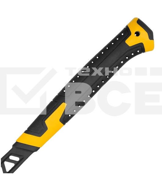 Молоток кровельщика Denzel 600 г, цельнокованый, боек с магнитом, двухкомп. обрезин. рук-ка