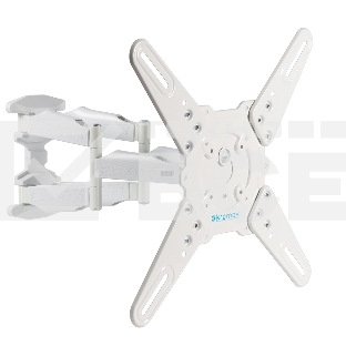 Кронштейн Kromax ATLANTIS-45 для 22'-65' белый Кр. стал. наст. для TV 22'-65', max 45 кг, 5 ст св., нак. +5°-15°, пов. 160°, от ст. 55-470 мм, max VESA 400x400 мм)