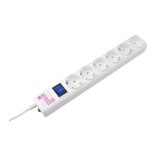 Фильтр-удл. Power Cube PC 0.5м 6р, бел. 16А/3,5кВт SPG6-16-0,5M