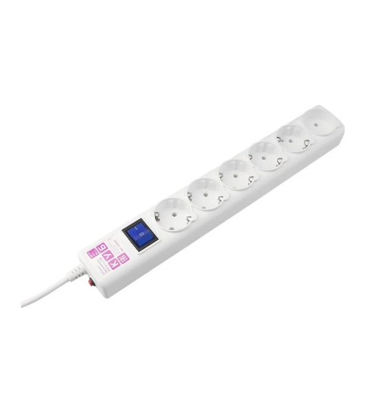 Фильтр-удл. Power Cube PC 0.5м 6р, бел. 16А/3,5кВт SPG6-16-0,5M