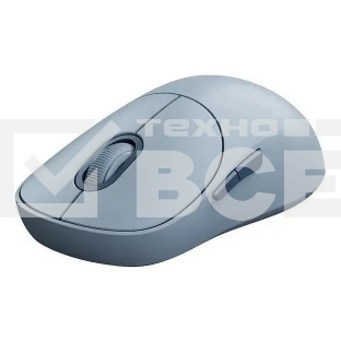 Мышь беспроводная Xiaomi Wireless Mouse 3 синий, 1200 dpi, радиоканал, Bluetooth, USB, кнопки - 5