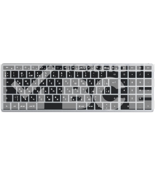 Клавиатура беспроводная Satechi Slim X2 Bluetooth Backlit Keyboard, Bluetooth, Серый ST-BTSX2M-RU
