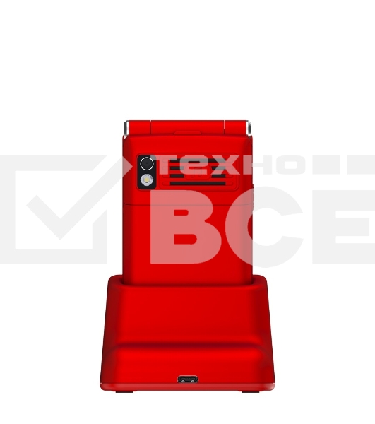 Мобильный телефон Maxvi E11ds красный/серебристый