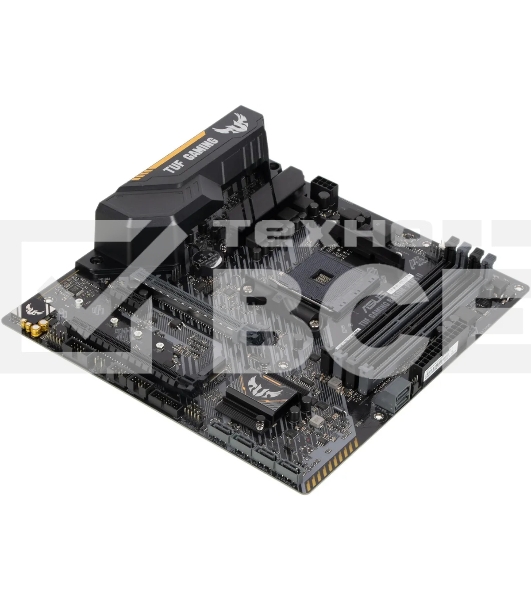 Материнская плата ASUS TUF GAMING B450M-PLUS II, AM4, AMD B450, 4xDDR4, 6xSATA, 1xM.2, 1xPCIe 3.0 x16, 1xPCIe 2.0 x16, 1xPCIe x1, 1xHDMI, 1xDVI-D, 1x 1Gb LAN, 2xUSB-A 3.2 Gen 1, 1xUSB-A 3.2 Gen 2, 2xUSB-A 2.0, 1xUSB-C 3.2 Gen 1, 3x3.5 мм, 7.1, mATX