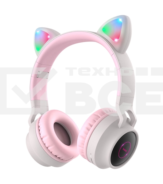 Гарнитура накладные Hoco W27 Cat серый беспроводные bluetooth накладные
