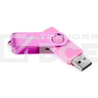 Флешка USB Smartbuy R/W Twist Pink (SB004 Gb2TWP), 4 Gb, USB 2.0, R/W 10/7, розовый