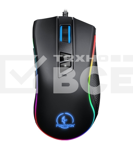 Мышь проводная Jet.A Panteon PS88 черный, 6200 dpi, USB, кнопки - 9