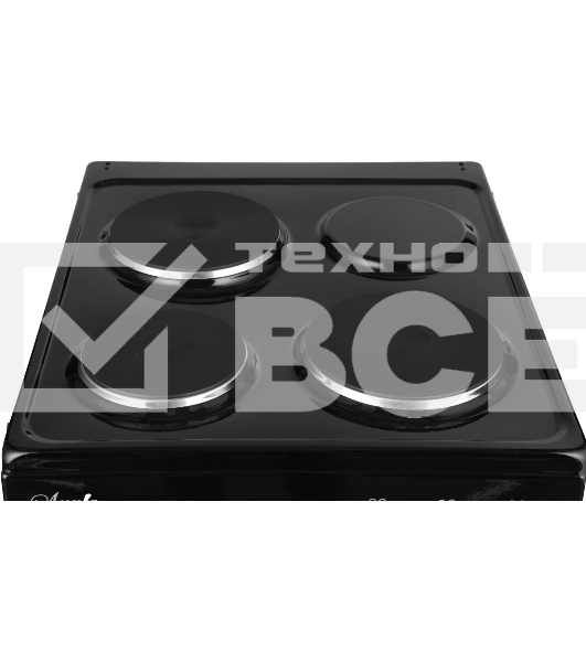 Плита электрическая Лысьва ЭП 301 МС черный, конфорок 3 электрических, духовка 57 л, 50 см x 85 см x 60 см (без крышки)