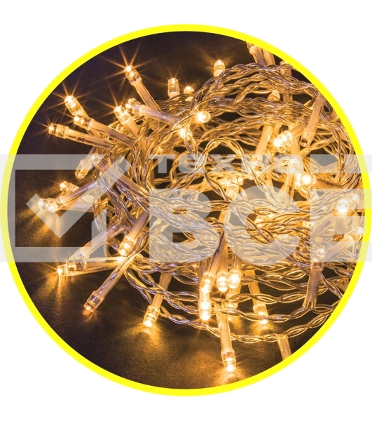 Гирлянда Navigator NGF-S01-100WW-5-6.5m-230-C8-TR-IP20