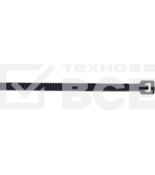 Нейлоновые стяжки Fortisflex КСС 3х100 черный 100 штук