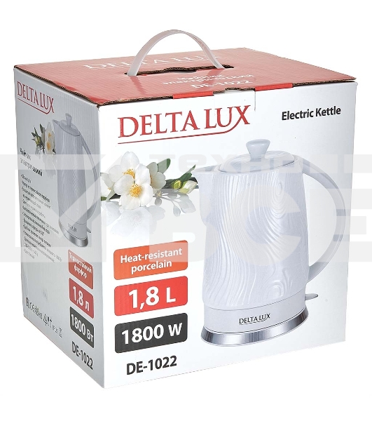 Чайник электрический DELTA LUX DE-1022 белый