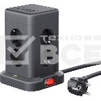 Сетевой фильтр Defender ILS 453 (3 м, 8 розеток, 2USB-A, 2USB-C), фото 1