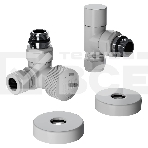 Набор термостатический трехосевой Royal Thermo Design Pro 15мм М30х1,5 (белый), фото 1