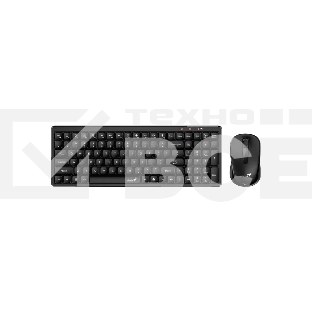 Комплект клавиатура+мышь Genius Luxemate Q8100 беспроводной, USB, 1200 DPI, чёрный