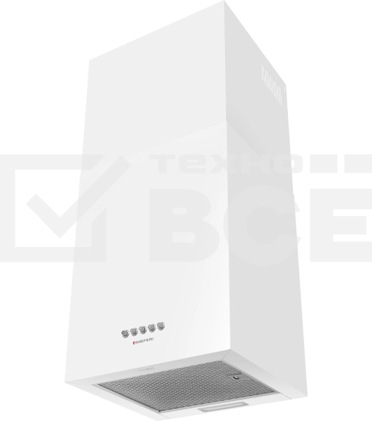 Вытяжка наклонная пристенная Meferi AIRBOX60WH LIGHT