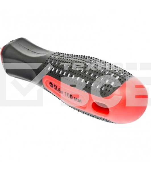 Отвертка Matrix fusion 11423 sl6.0х100 мм crv 3х компонентная рукоятка ''anti slip''