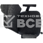 Кресло эргономичное Бюрократ MC-612N-H черный TW SQU BL сетка/ткань с подголов. крестов. металл хром, фото2