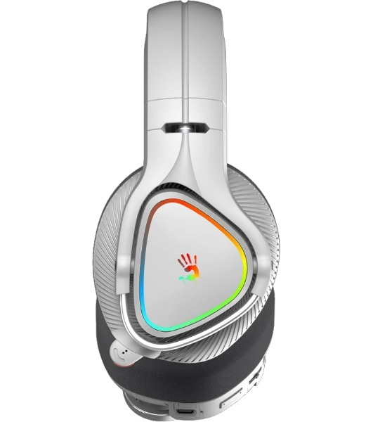 Гарнитура проводная с микрофоном A4Tech Bloody MR710 серый BT оголовье (MR710 GREY)