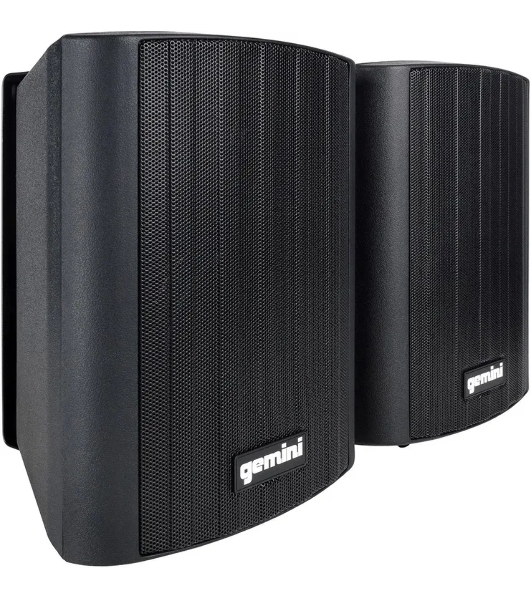 Акустическая система Gemini GHSI-W525BT-PR-BLK Активная + пассивная АС, 5.25' НЧ + 0.75' ВЧ, мощность RMS/Peak 60/150 Вт, АЧХ 45-20000 Гц, динамики: 5' НЧ, 1' ВЧ, IP44, BT, 3,5 мм AUX вход, 3,5 мм AUX выход, настенные крепления, пульт ДУ, цвет черный