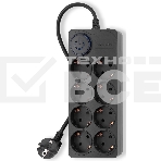 Сетевой фильтр Ippon BK-8-EU-5-16-B 5м (8 розеток) черный (коробка), фото4