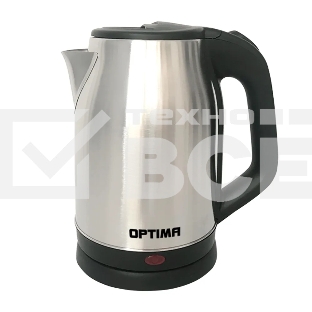 Чайник электрический OPTIMA EK-1807SS (1.8л, поворот на 360 градусов, корп. из нерж. стали, 1800Вт)