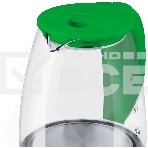 Чайник электрический Blackton Bt KT1800G Green. Мощность: 1500 Вт / Максимальный объем: 1.8 л / Материал корпуса: Стекло / Длина электрошнура: Около 0.8 м / Внутренняя подсветка: Да, синяя