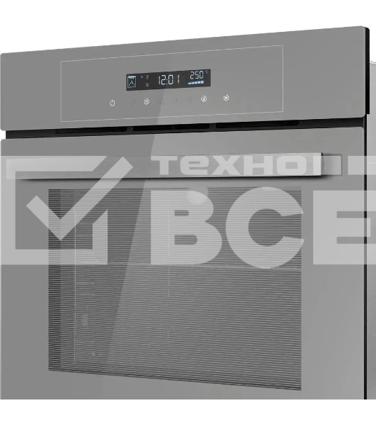 Встраиваемый духовой шкаф электрический Maunfeld AEOD6063G2 серый