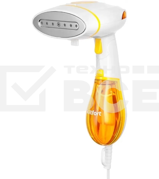 Отпариватель ручной Kitfort КТ-9191-1 1300Вт белый/желтый