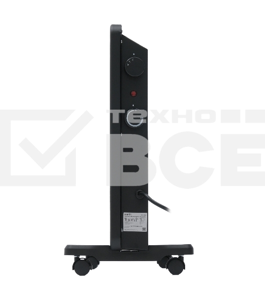 Конвектор Oasis KM-15B черный, 1500 Вт, 20 м2, термостат